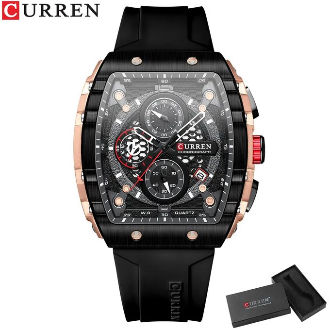Montres Hommes Carré Quartz Montre-bracelet Étanche