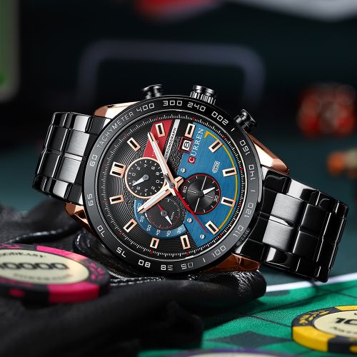 Hommes Montre Mode Hommes Montres à Quartz Étanche thumbnail 3