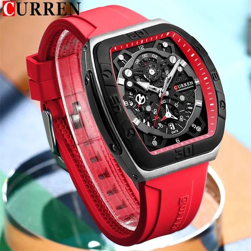 Montre à Quartz Calendrier pour Homme, Six Broches, Bande de Sport, 8443 thumbnail 4