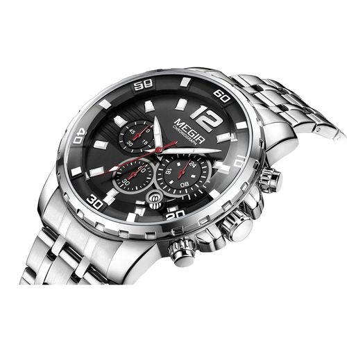 Montre Chronographe pour Homme avec Un Bracelet en Acier Inoxydable