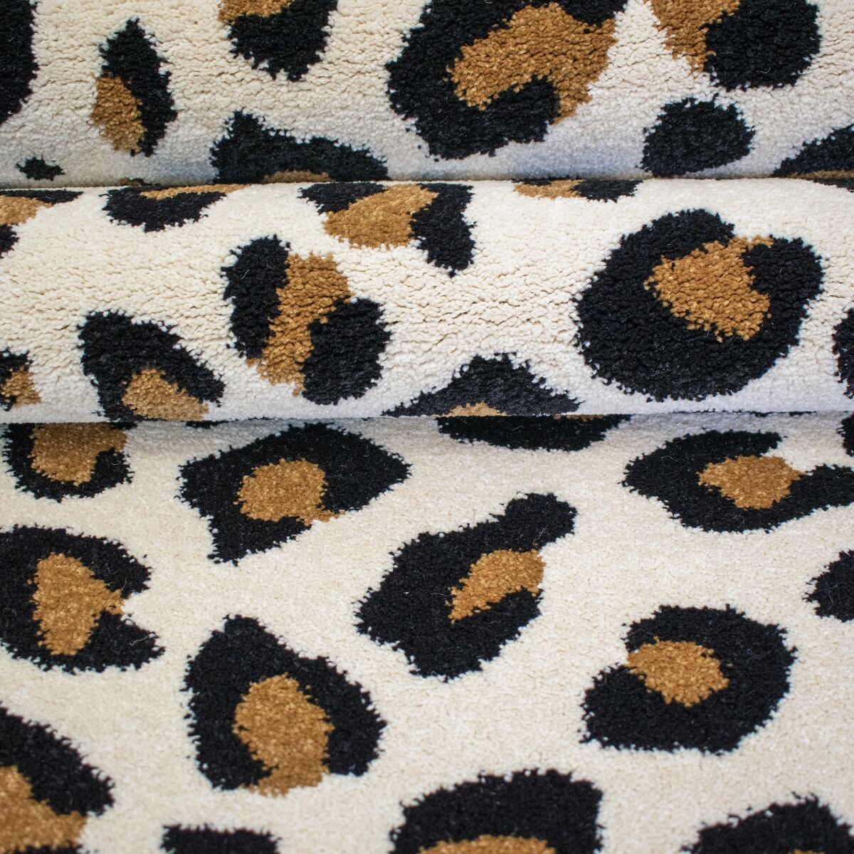 Tapis LÉO crème, noir, marron thumbnail 4