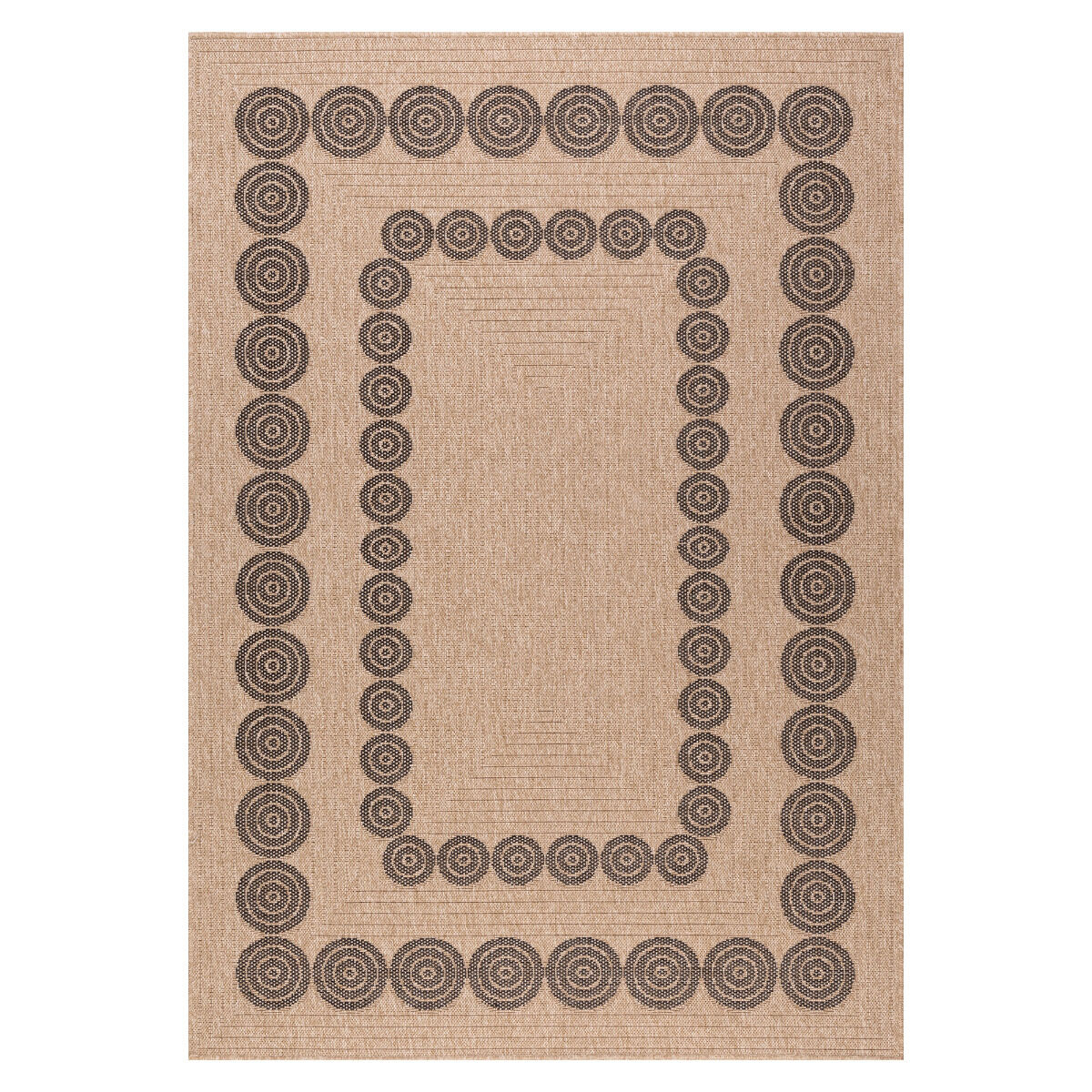 Tapis Jute Art 8 Beige, Noir