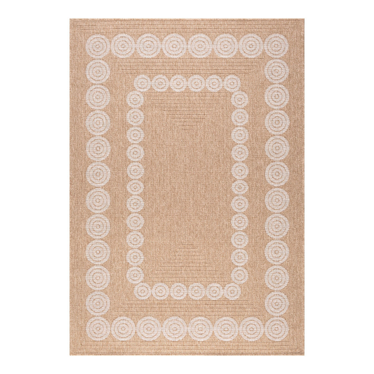 Tapis Jute Art 8 Beige, Blanc