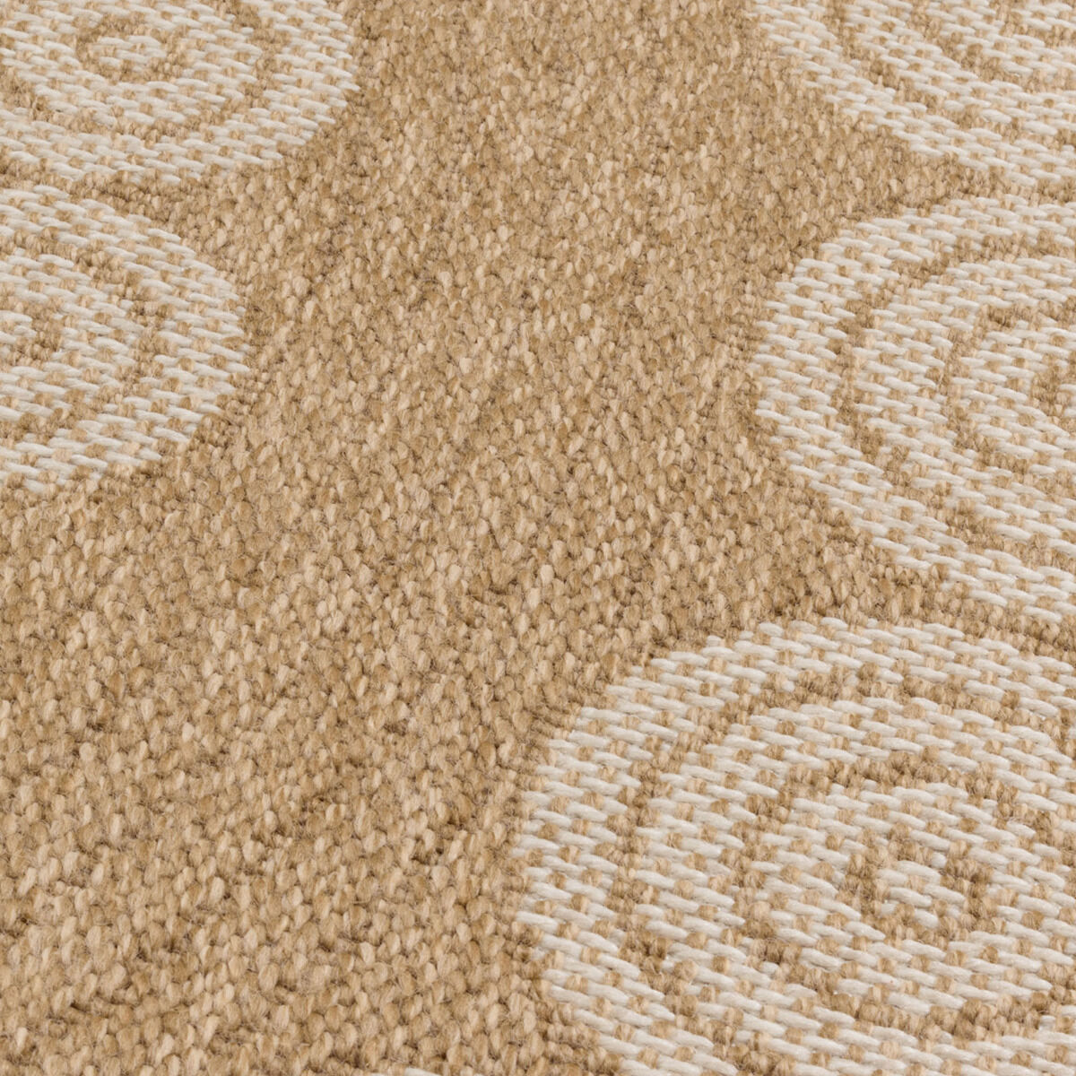 Tapis Jute Art 8 Beige, Blanc thumbnail 3