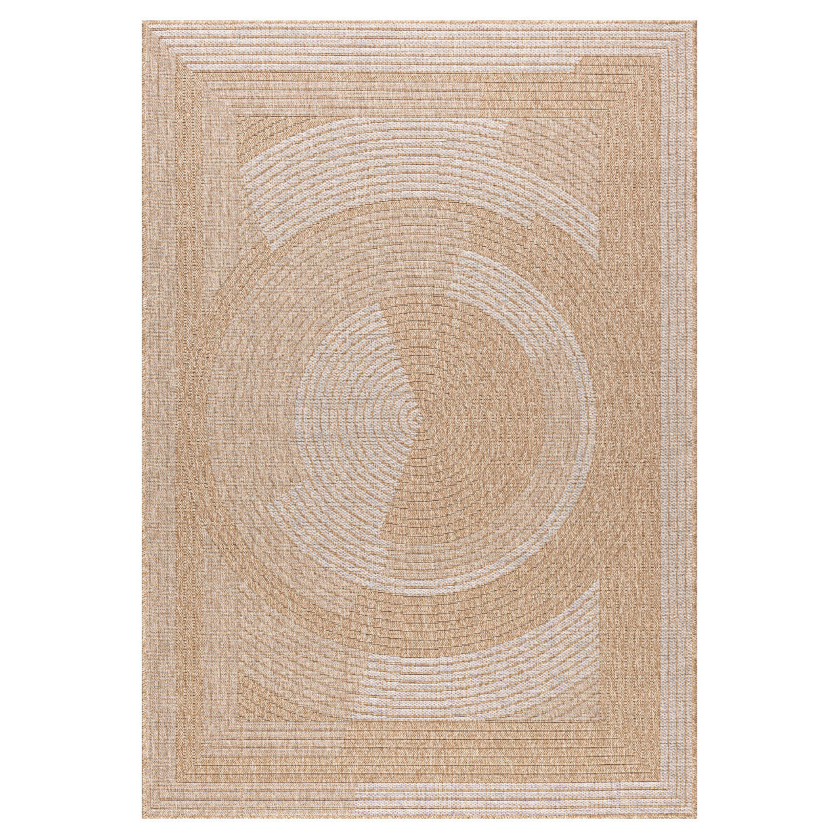 Tapis Jute Art 7 Beige, Blanc