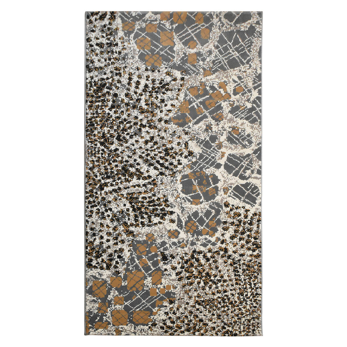 Tapis de couloir CASABLANCA gris, crème, noir