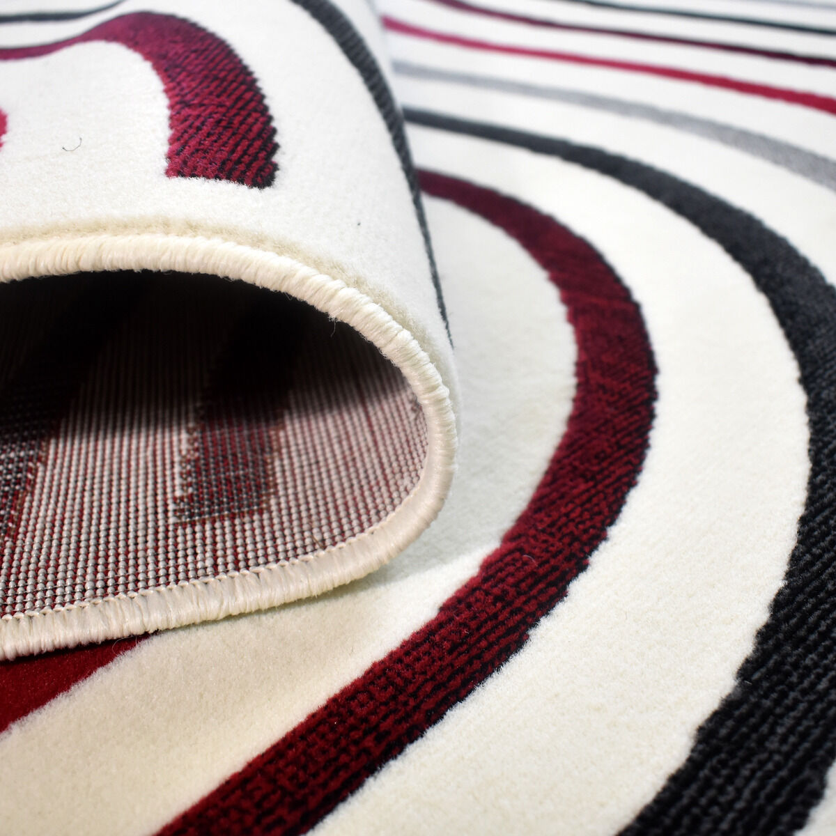 Tapis MUCOUR rouge, crème, gris thumbnail 4