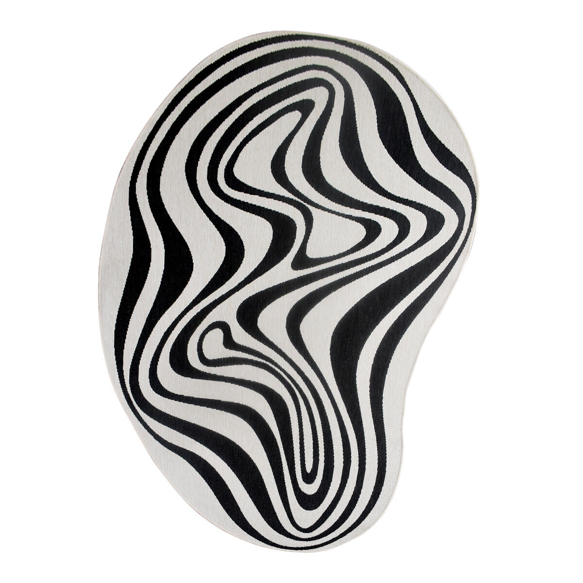 Tapis Ex1 Reversible Noir, Blanc thumbnail 4