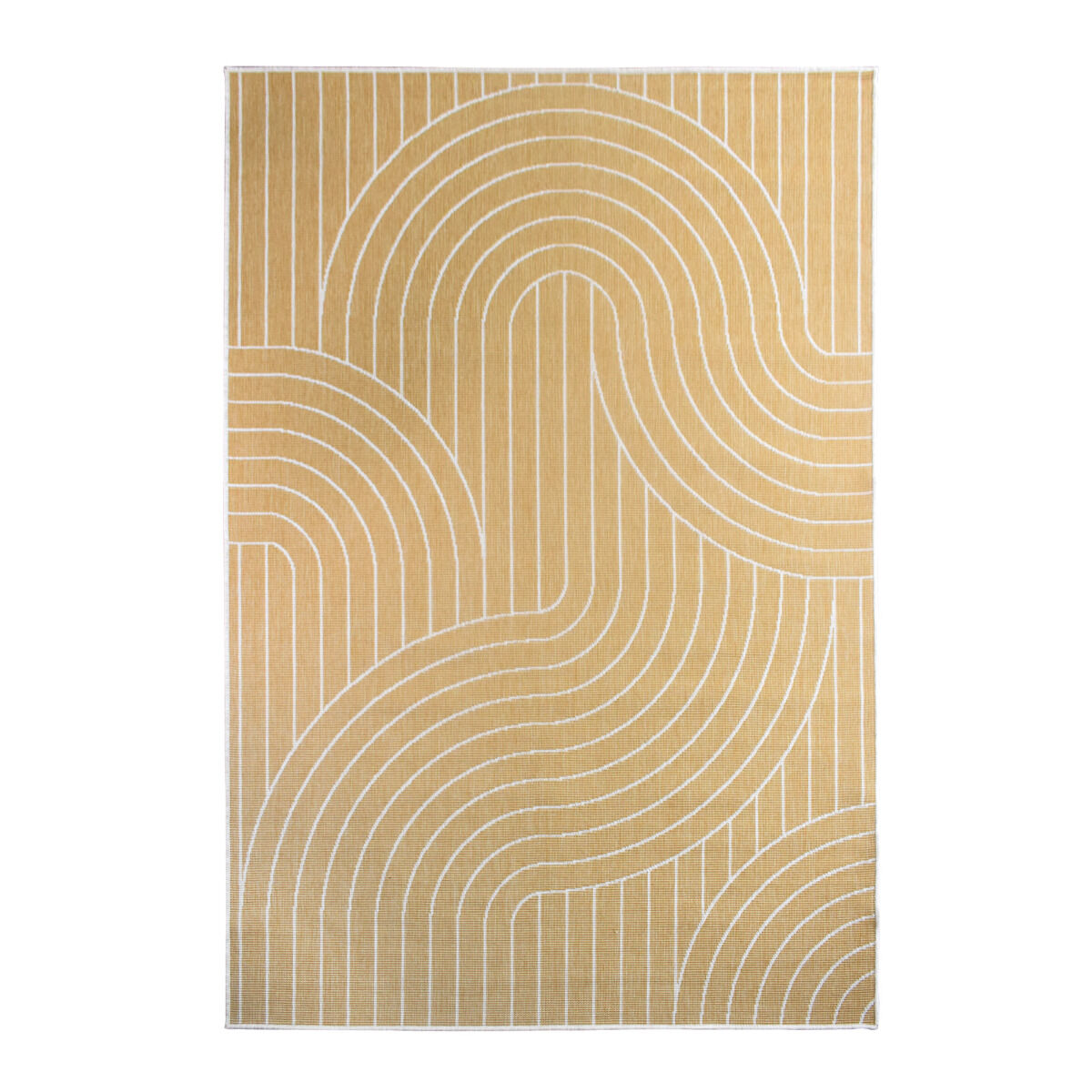 Tapis Ex1 Col Reversible Jaune, Écru thumbnail 2