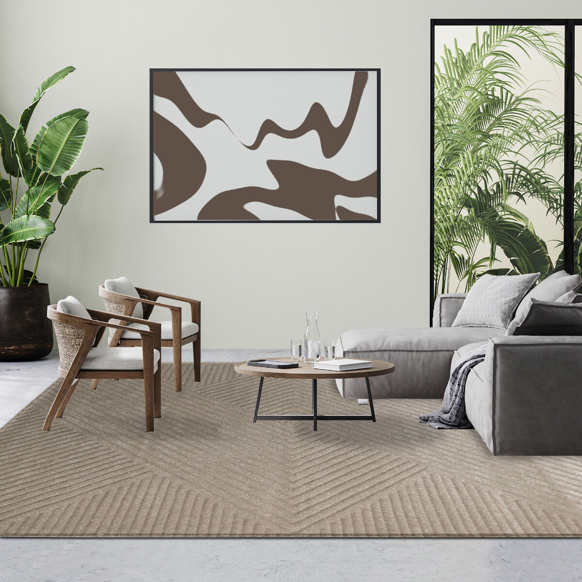 Tapis Kaori Taupe