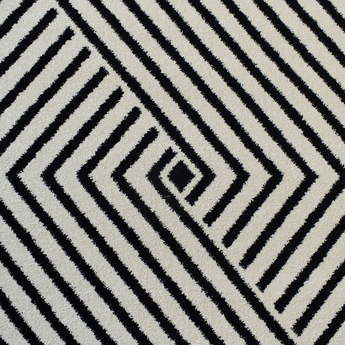 Tapis Kaori Noir, Crème thumbnail 4