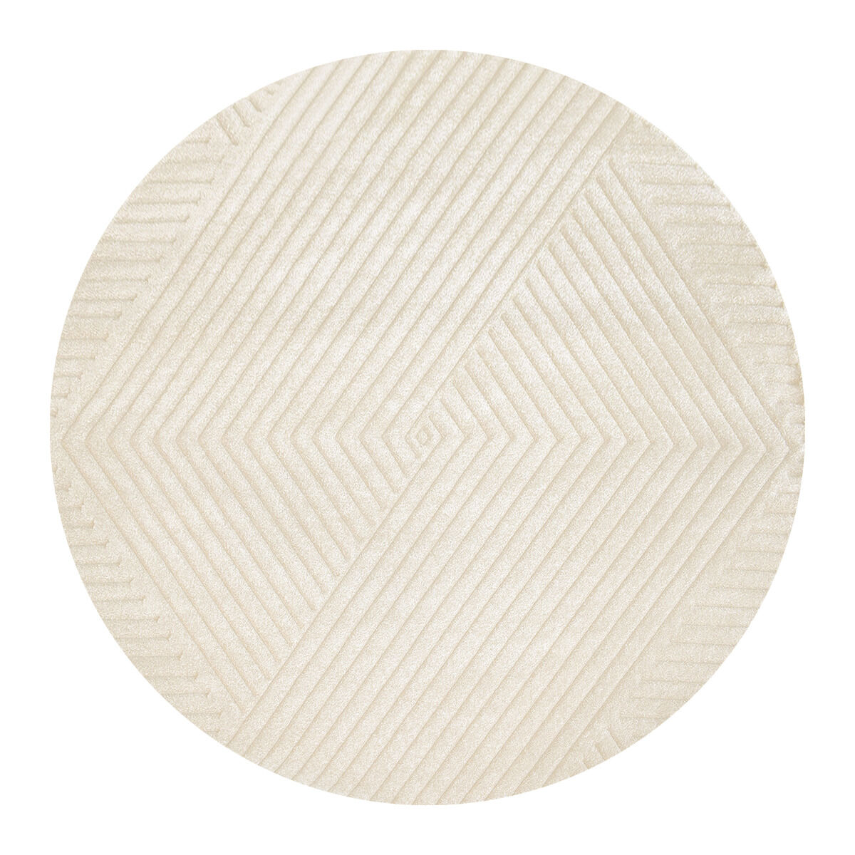 Tapis Kaori Rond Crème thumbnail 1