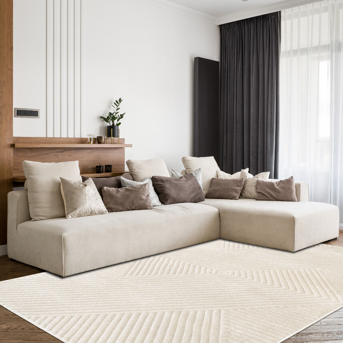 Tapis KAORI crème