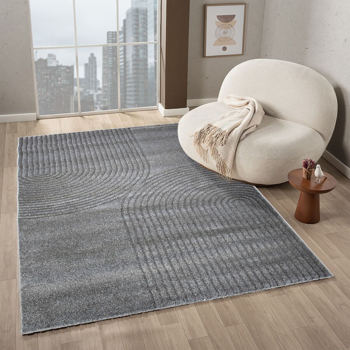 Tapis Jia Gris thumbnail 1
