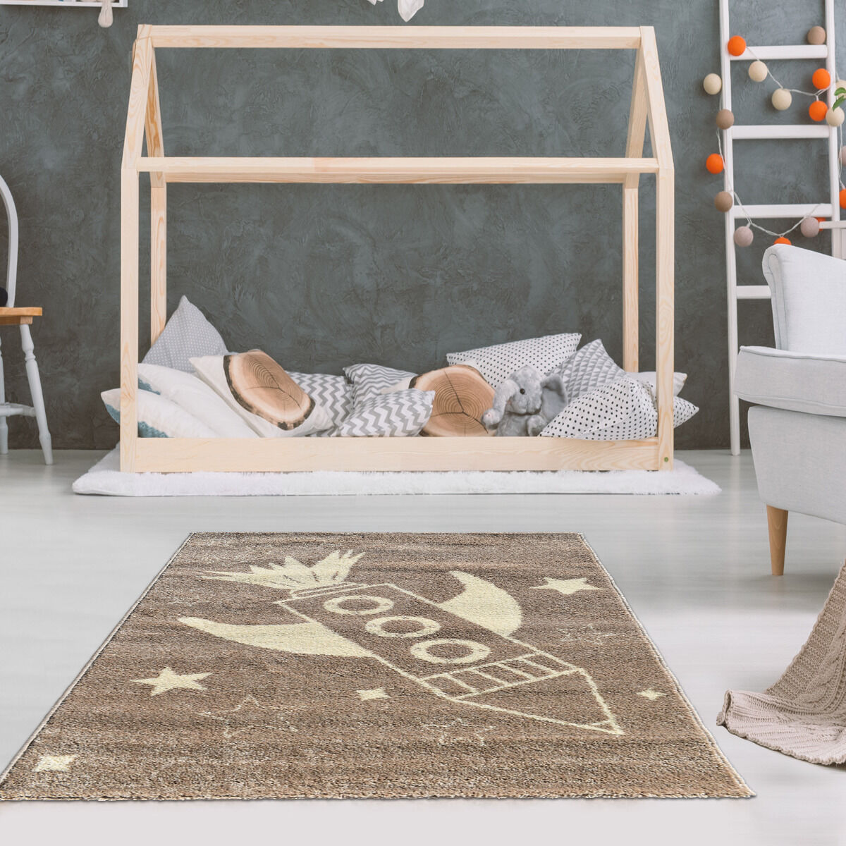 Tapis Fusee Taupe thumbnail 1