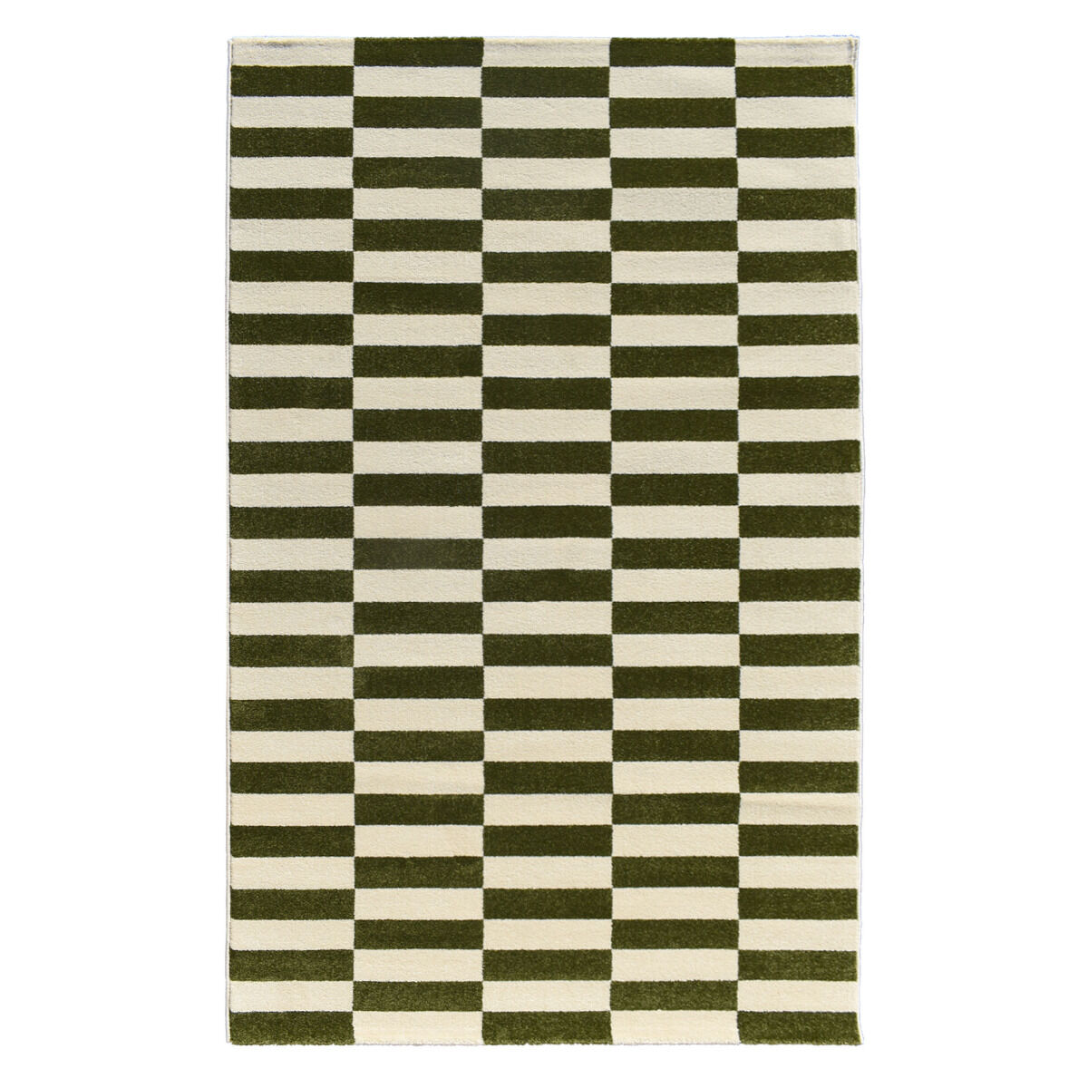 Tapis Danyo Crème, Vert thumbnail 1