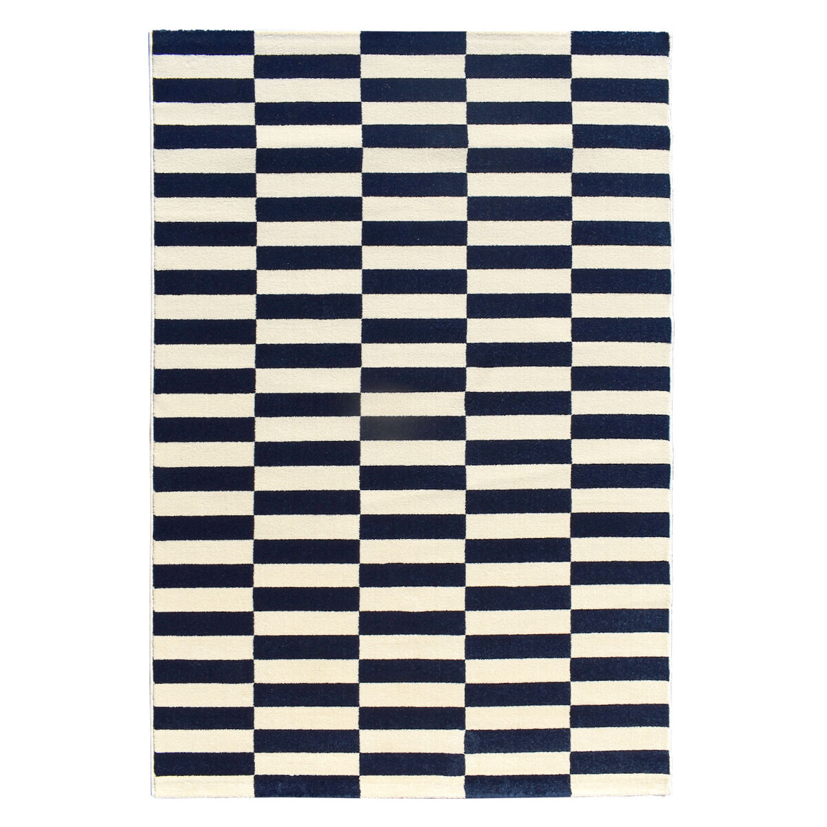 Tapis Danyo crème, bleu