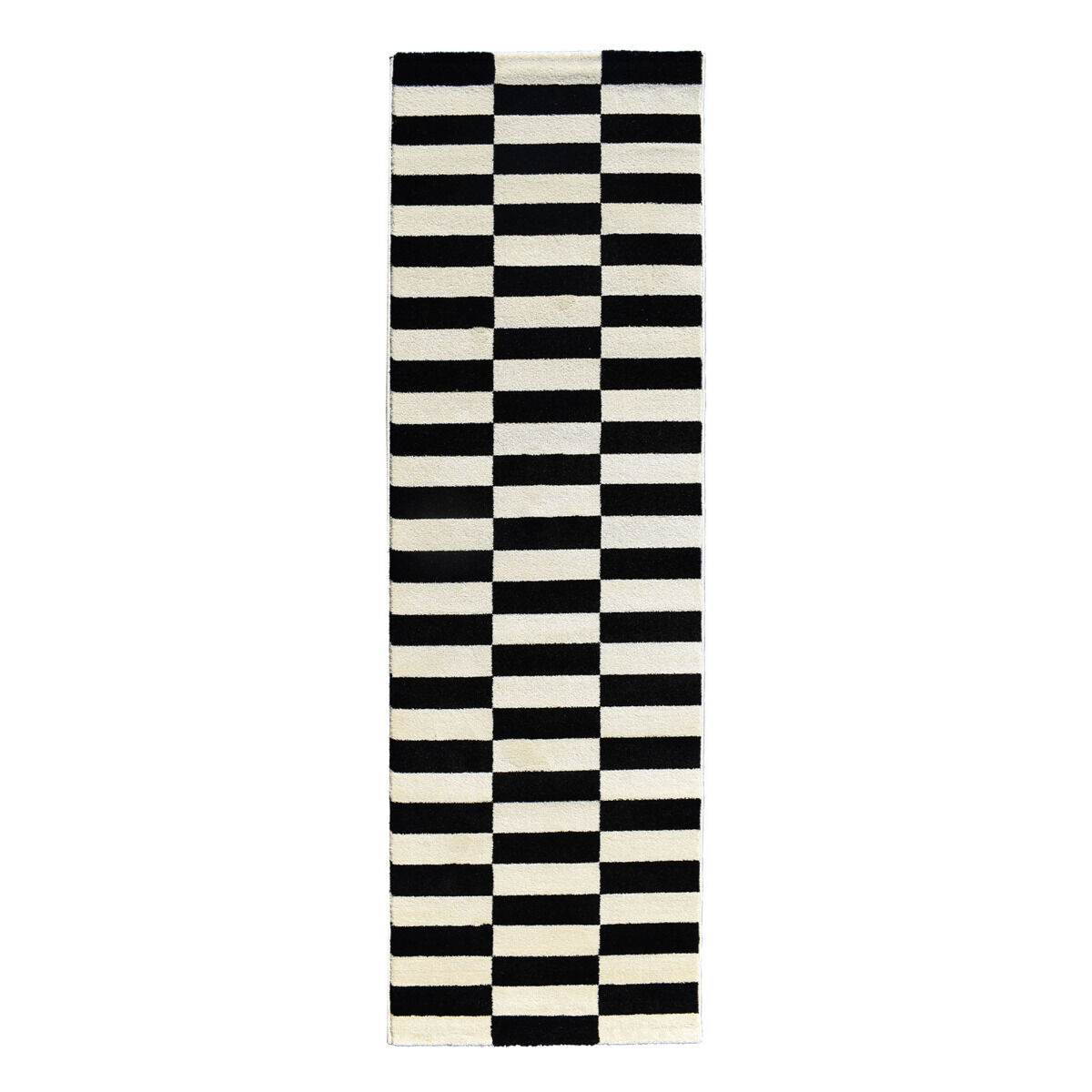 Tapis de Couloir Danyo - Crème, Noir