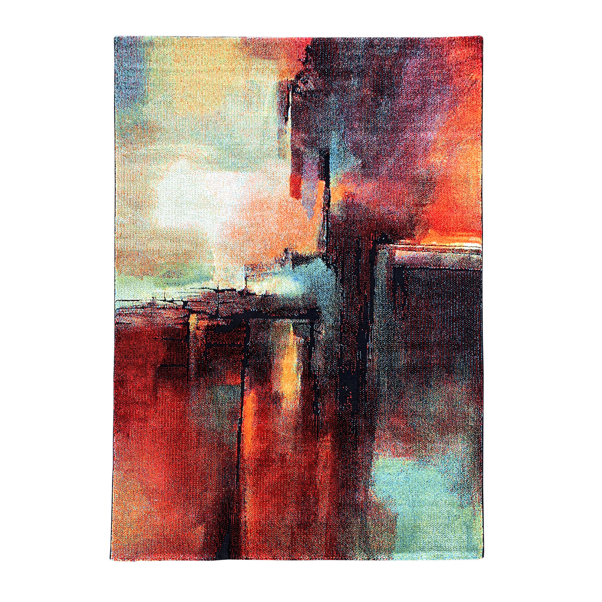 Tapis Tabor - Rouge, vert, jaune, multicolore