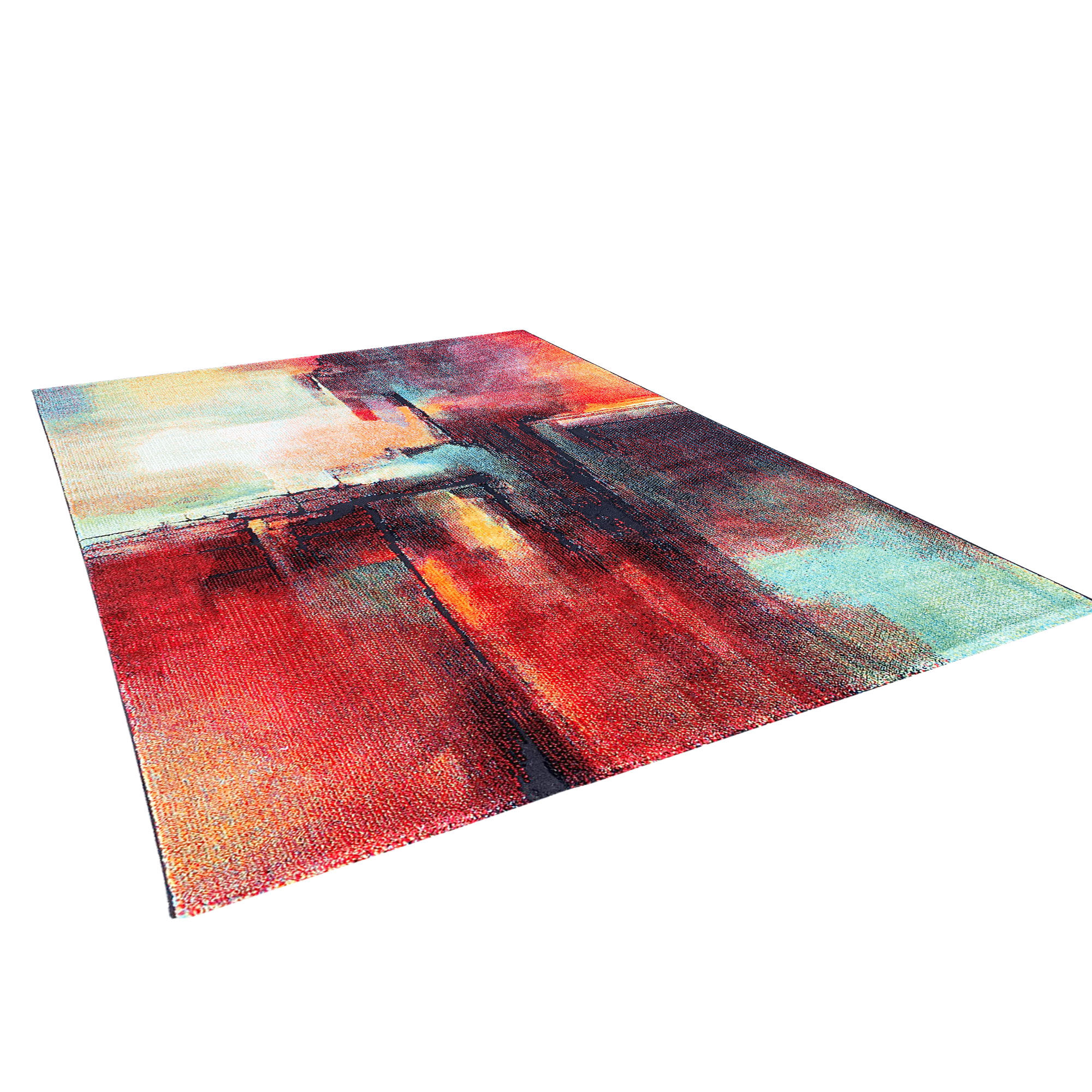 Tapis Tabor - Rouge, vert, jaune, multicolore thumbnail 4