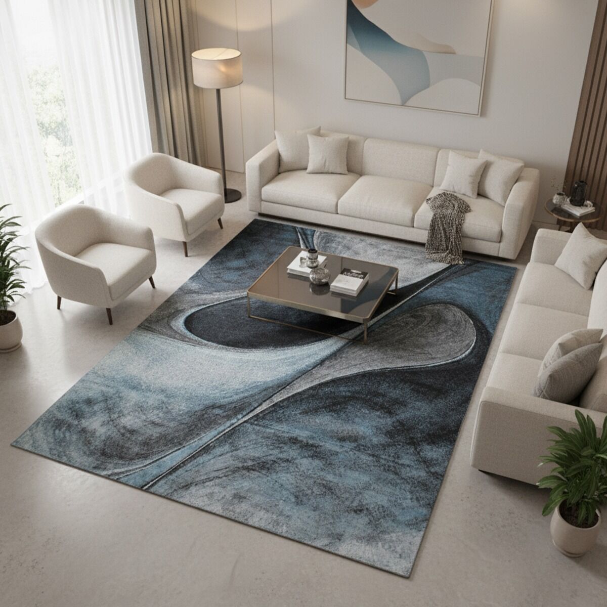 Tapis Madila Bleu