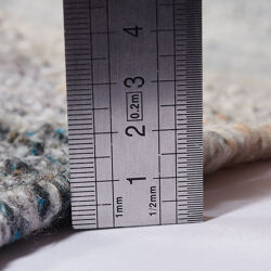 Tapis Triangle Beige, Noir, Bleu