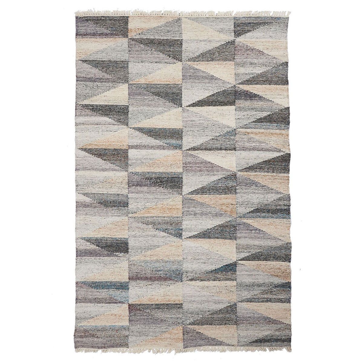 Tapis Triangle Beige, Noir, Bleu thumbnail 3