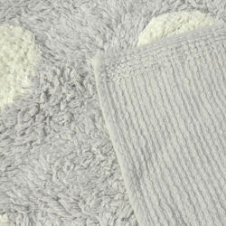 Tapis Conton Ronda Gris, Blanc