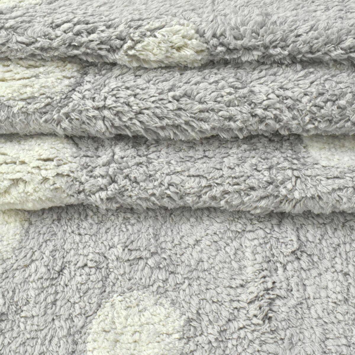 Tapis Conton Ronda Gris, Blanc thumbnail 2