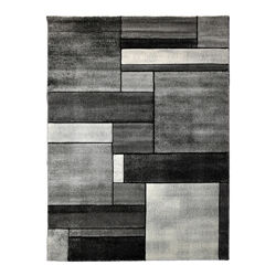 Tapis Brillance Geometrique Gris
