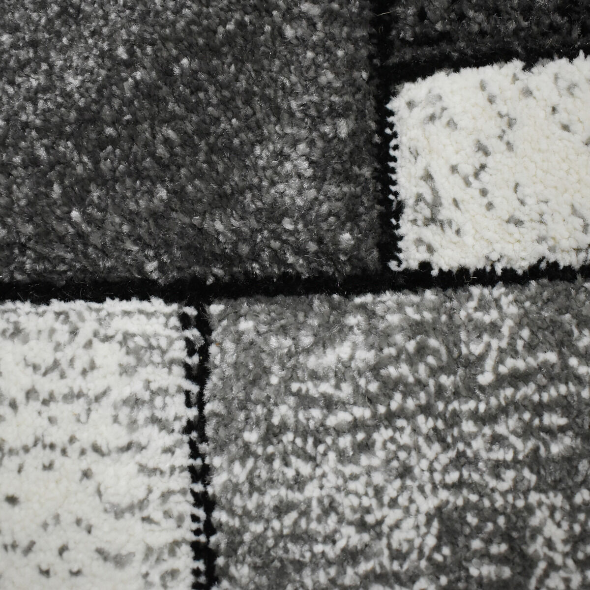 Tapis Brillance Geometrique Gris thumbnail 3