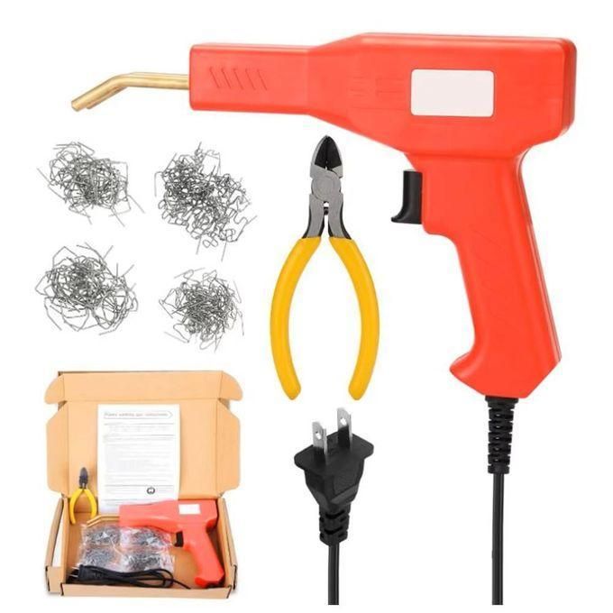 Kit de soudeur en plastique amélioré de 150 W, agrafeuses à chaud, kit de réparation de pare-chocs de voiture, pistolet à souder en plastique 2 en 1 avec tiges de soudure
