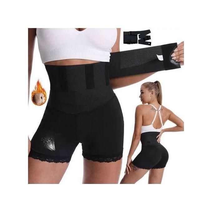 2 en 1 Sexy dentelle Shapewear femmes taille formateur bout à bout corps Shaper