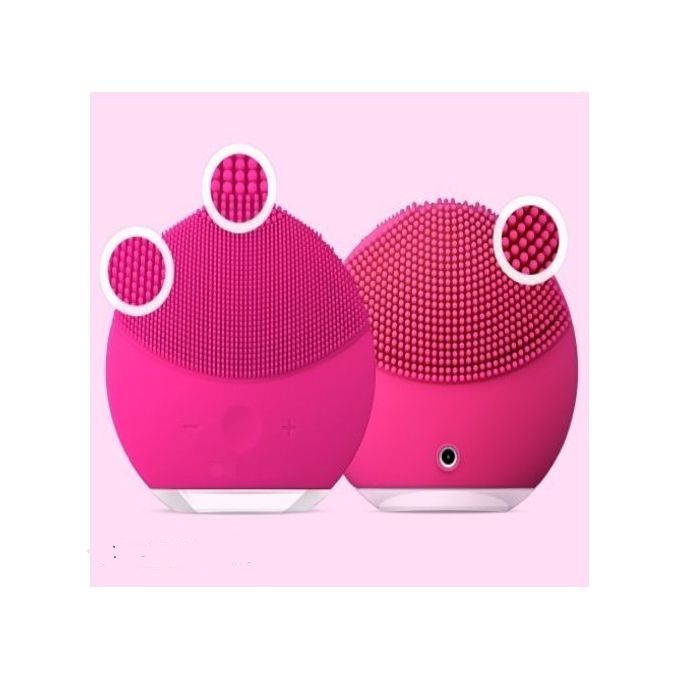 Brosse Nettoyante Masseur pour Visage vibrante pour tous types de peaux convient aux peaux sensibles-Appareil Anti-Rides - Couleur Rose