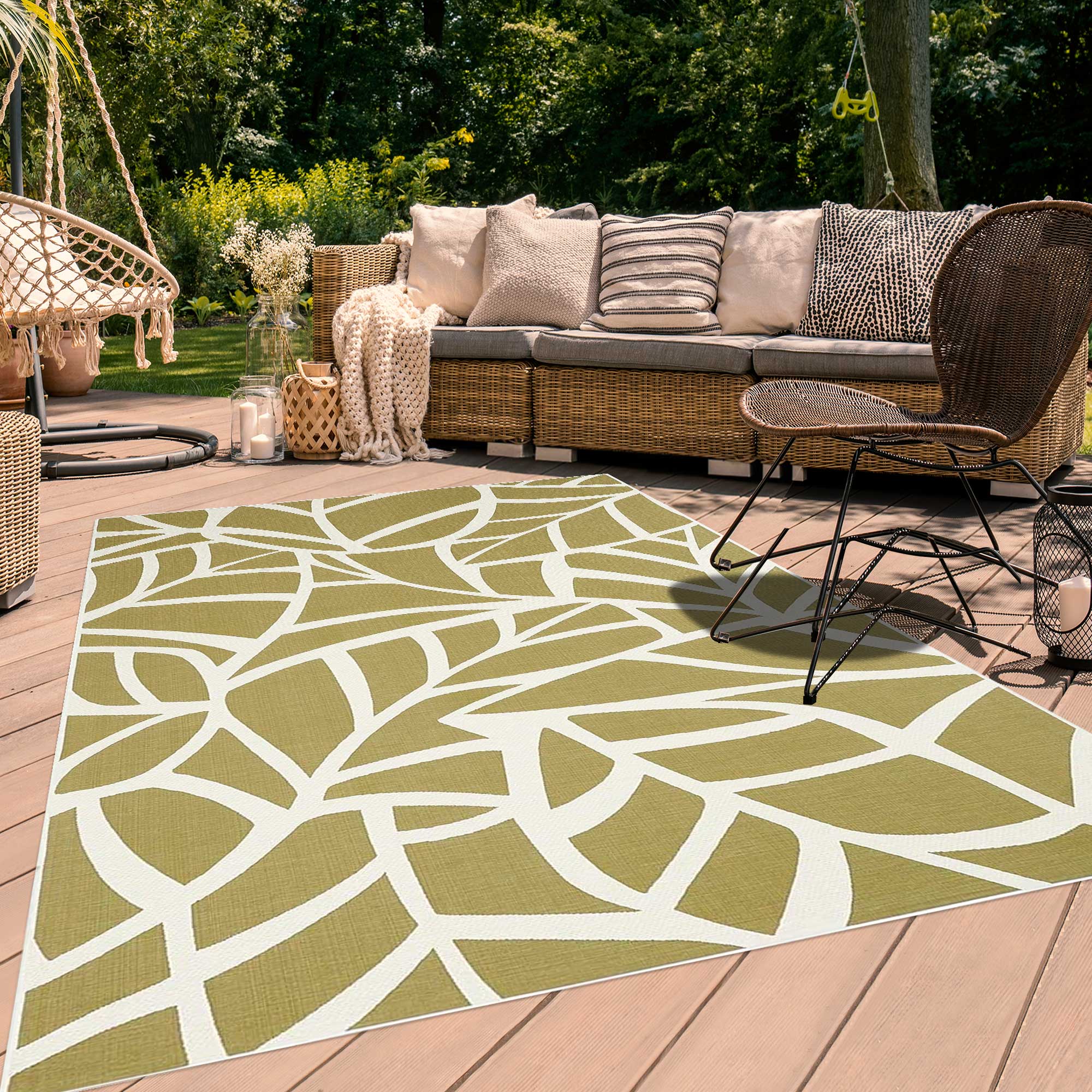 Tapis Feuille Ex Vert