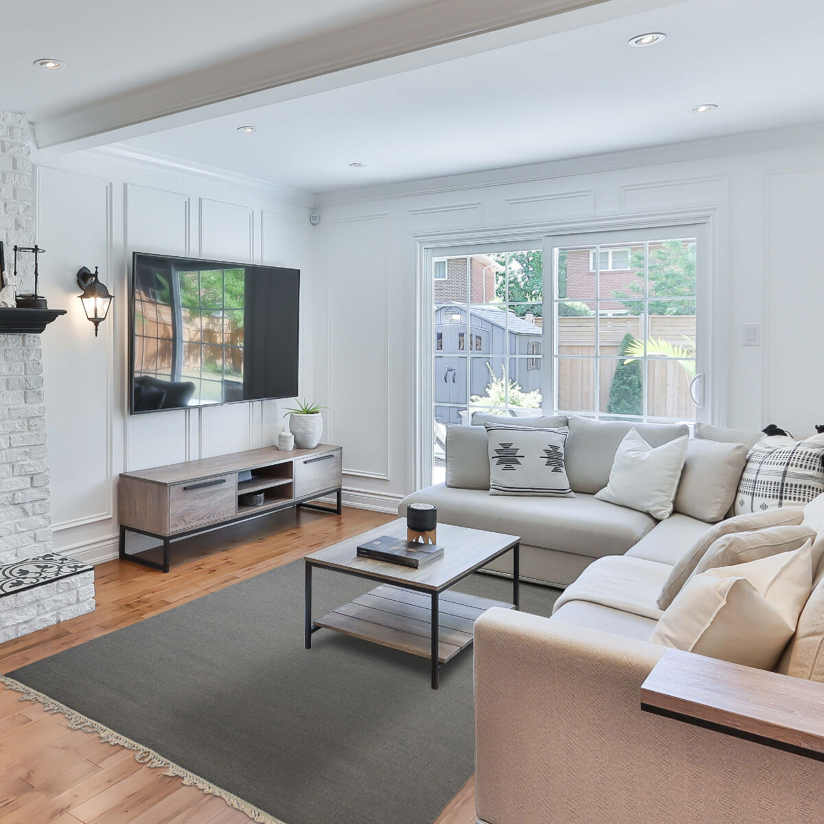 Tapis Baya Ibay Gris Souris