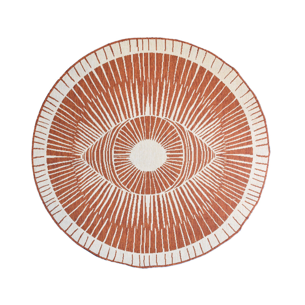 Tapis Ext Cosmic Reversible Ocre, Crème