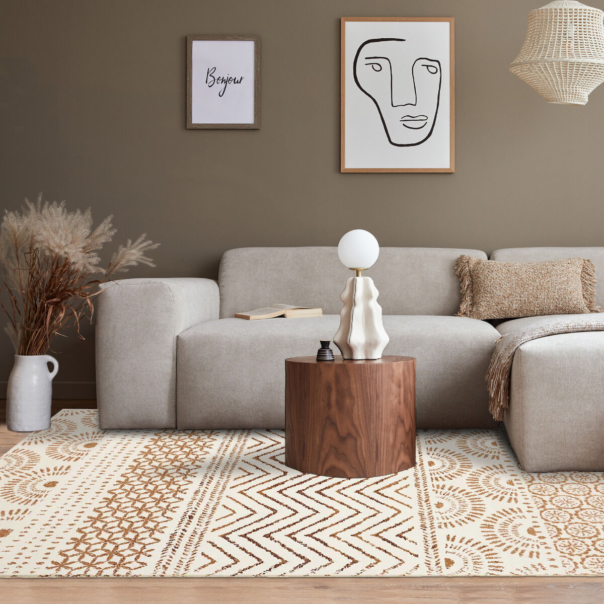 Tapis Af Orienvag Crème