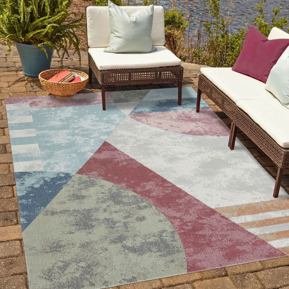 Tapis Soyeux D Multicolore thumbnail 3