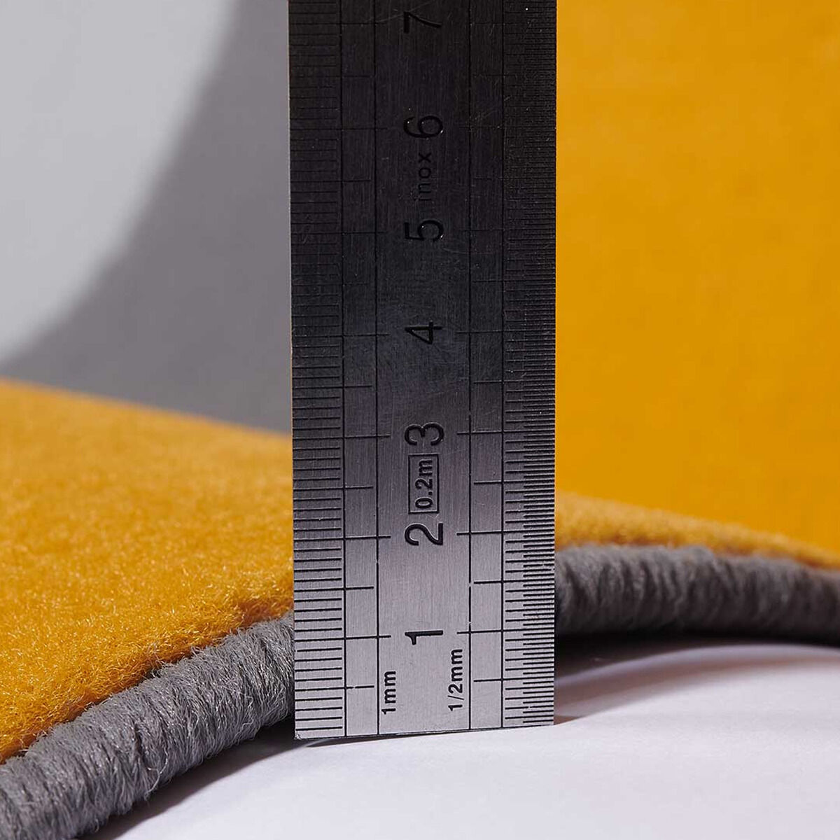 Tapis Af Bigtri Jaune, Gris, Noir, Blanc