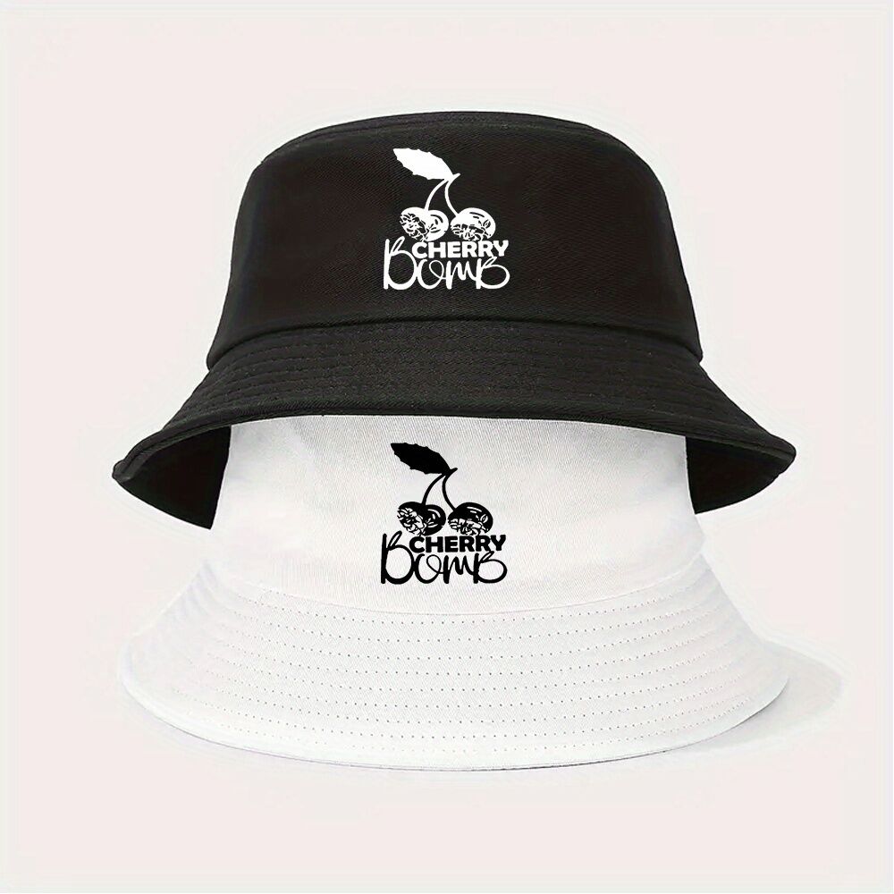 Chapeaux 2pcs à large bord à motif Cherry Bomb
