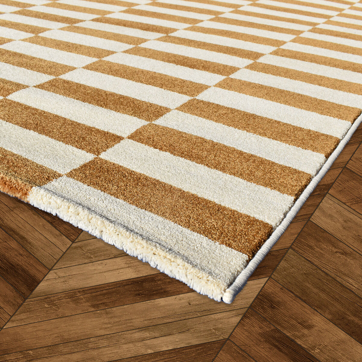 Tapis Danyo Crème, Camel thumbnail 3