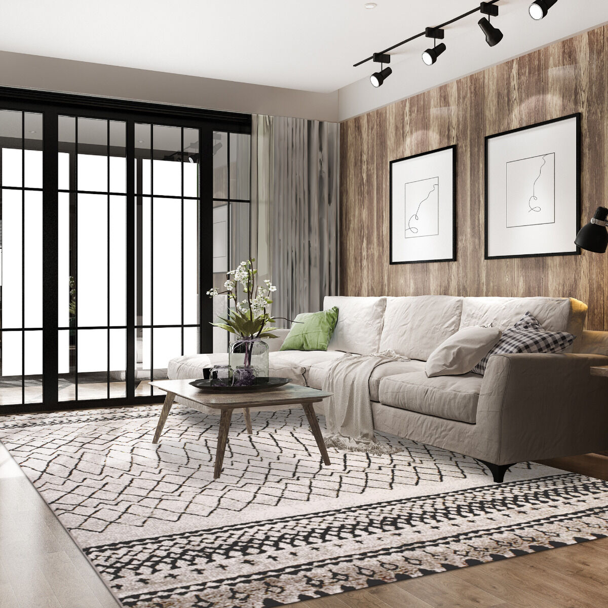 Tapis Morocco Tribal Beige thumbnail 3