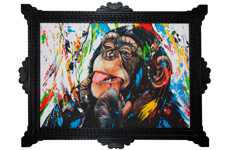 Tableau Chimp Monkey Rebel