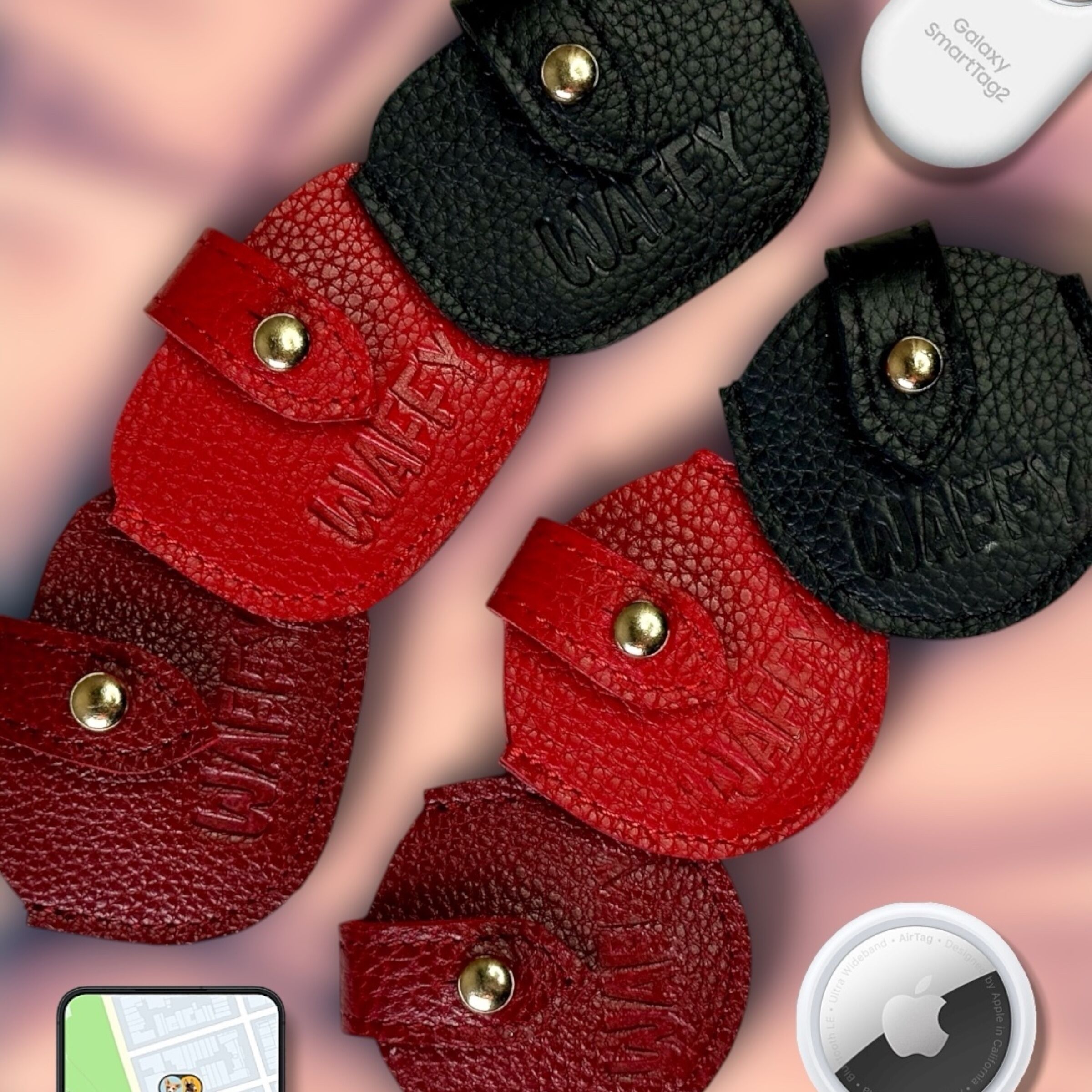 Étui en Cuir pour Galaxy SmartTag 2 thumbnail 2