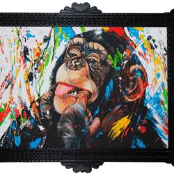 Tableau Chimp monkey rebel