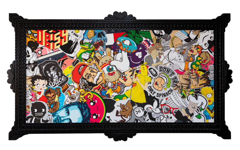 Tableau Sticker mania - Mashup explosif