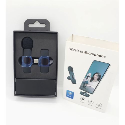 Micro Microphone Double sans Fil Lavalier Type Ios Iphone et Ipad thumbnail 4