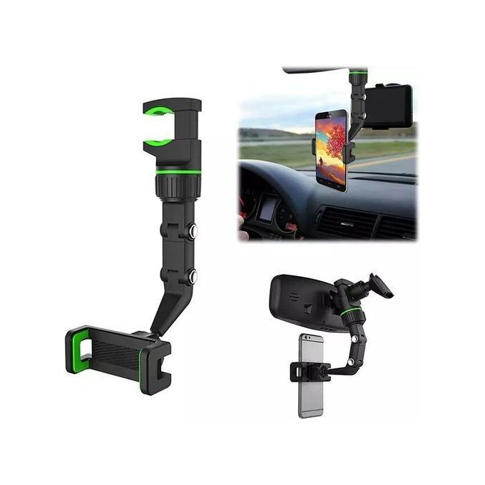 Support de Téléphone pour Rétroviseur de Voiture avec Rotation à 360°