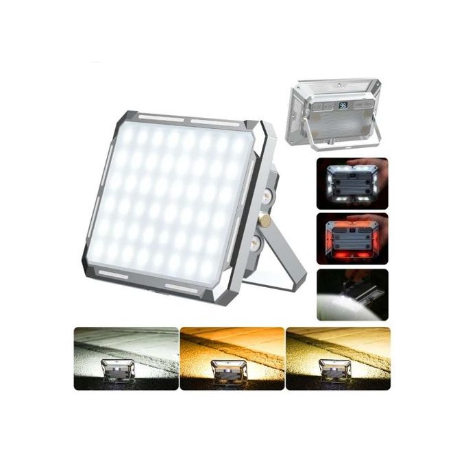 Lampe de Tente Camping Magnétique pour Réparation de Voiture Moto + Power Bank